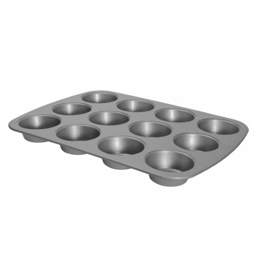 12cup Muffin Pan Cupcake Pan Carbon Steel Pan for Muffin and Cupcake Nonstick Coating, 1pc
