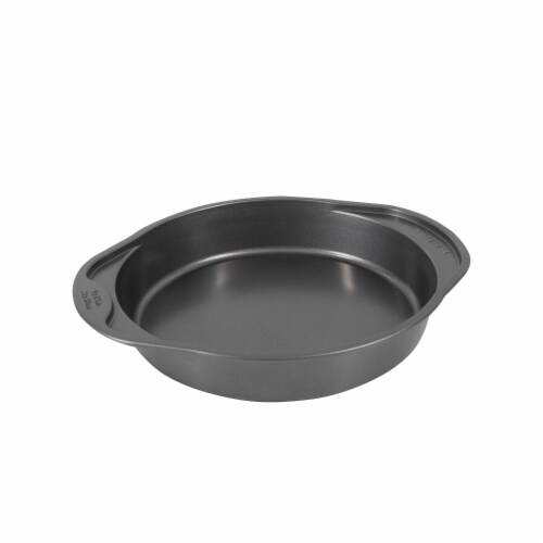 Nonstick Round Cake Pan 9 , Carbon Steel Pan with Premium Food-Grade Coating Perspective: left