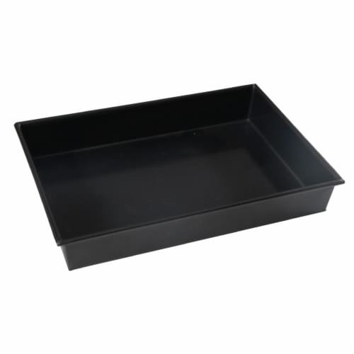 Nonstick Roaster Pan 13 x 9 , Thick Carbon Steel Oven Roasting Pan Food-Grade Coating Perspective: left