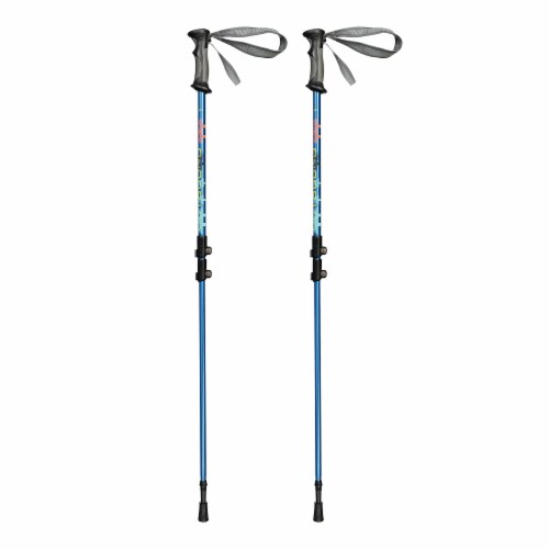 Outbound Lightweight 19 In Aluminum Snowshoes Kit with Poles & Carrying Tote Bag Perspective: left