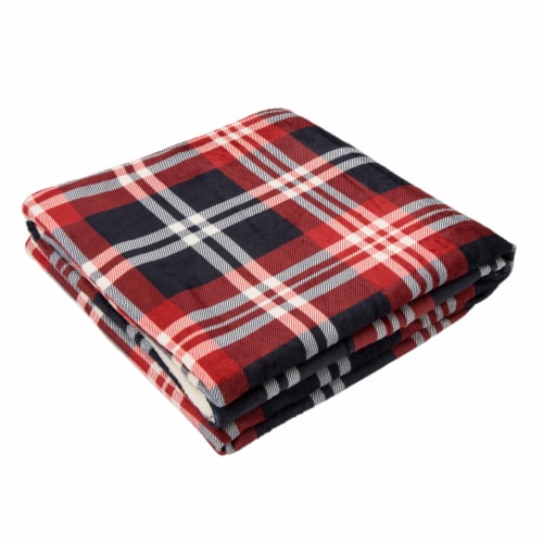 Glitzhome Cotton Quilted Weighted Blanket and Removable Duvet Cover Perspective: left