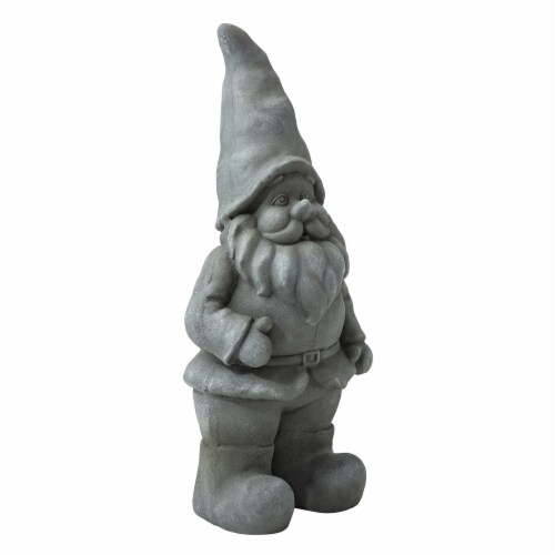 Glitzhome Standing Gnome Garden Statue Perspective: left