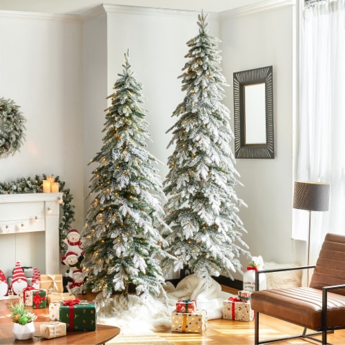 Flocked christmas tree 7.5 feet deals