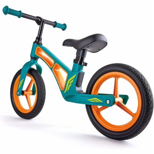 Hape New Explorer Balance Bike with Magnesium Frame, Ages 3 to 5, Parrot Blue Perspective: left