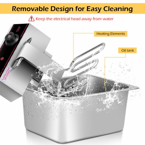 1700W Deep Fryer Electric Commercial Tabletop Restaurant Frying w