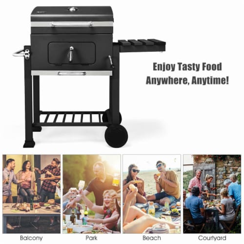 Costway Charcoal Grill Barbecue BBQ Grill Outdoor Patio Backyard Cooking Wheels Portable 1 unit Smith s Food and Drug