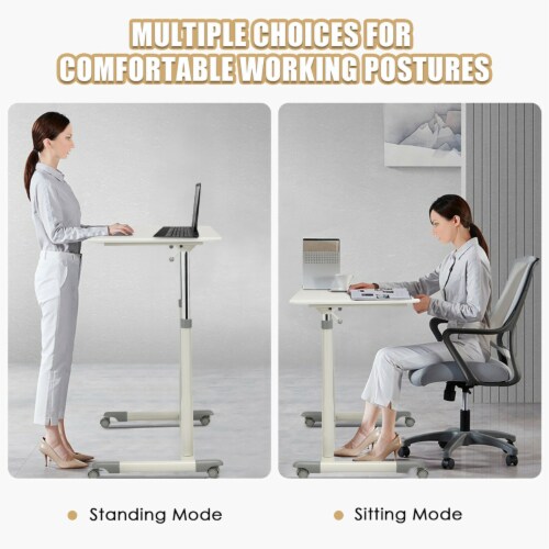 Height Adjustable Desk, Rolling Standing Desk Portable Desk