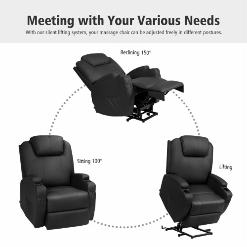 Costway electric lift power recliner chair heated massage sofa lounge cheap