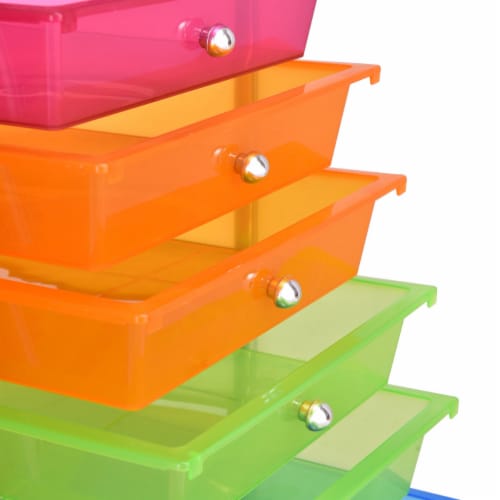 20 Drawer Rolling Storage Cart Scrapbook Paper Office School Organizer
