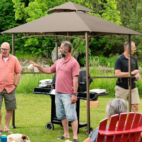 Gymax 8'X5' Outdoor Barbecue Grill Gazebo Canopy Tent Patio BBQ Shelter W/Air Vent, 1 unit - Harris Teeter Gymax 8'X5' Outdoor Barbecue Grill Gazebo Canopy Tent Patio BBQ Shelter W/Air Vent, 1 unit - Harris Teeter