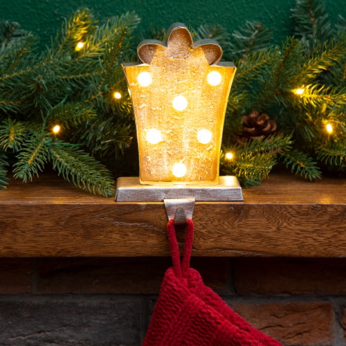Glitzhome led marquee stocking holder hotsell