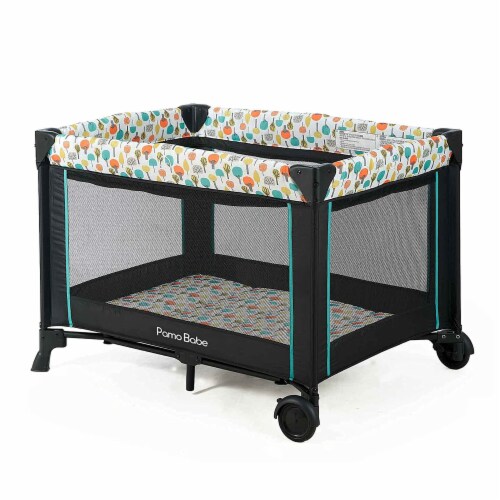 Pamo Babe Nursery Center Play Yard Crib with Changing Table