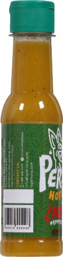 Perrona™ Green With Chiltepin Peppers Hot Sauce Perspective: left