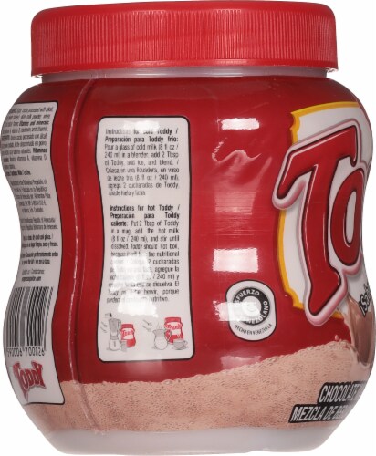 Toddy Chocolate Malt Powdered Beverage Mix Perspective: left