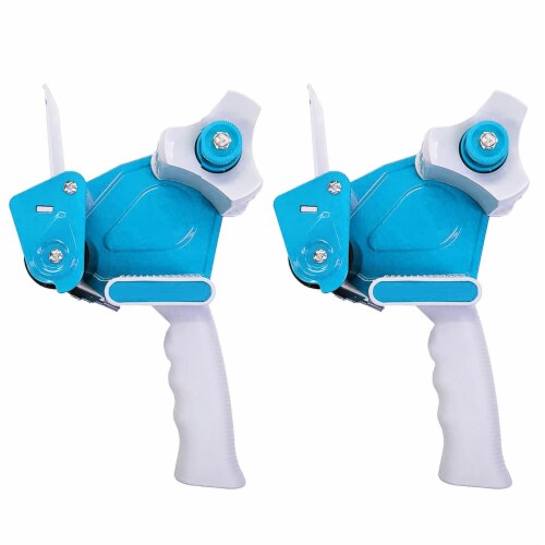 2 PC Heavy Duty Tape Gun Dispenser Packing Machine Shipping Sealing Roll Cutter Perspective: left