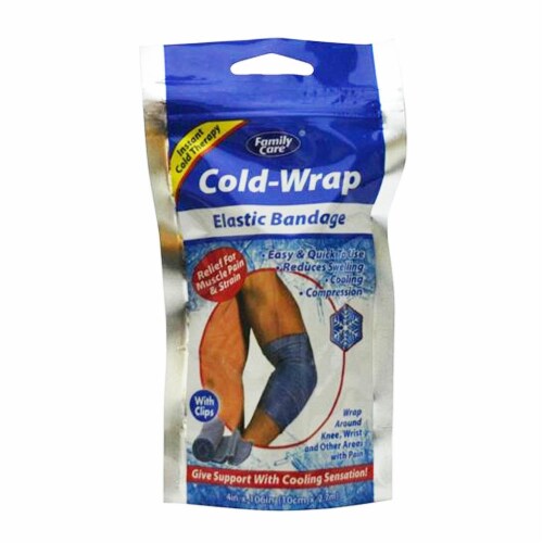 2 pc Knee Brace Cold Wrap Relief Elastic Bandage Wrist Muscle Pain Gym Sports !! Perspective: left