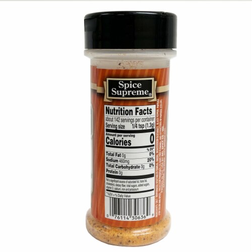 French Fry Seasoning 6.5 Ounce Jar Seasoned Fries Cooking Dry Rub Meats Veggies Perspective: left
