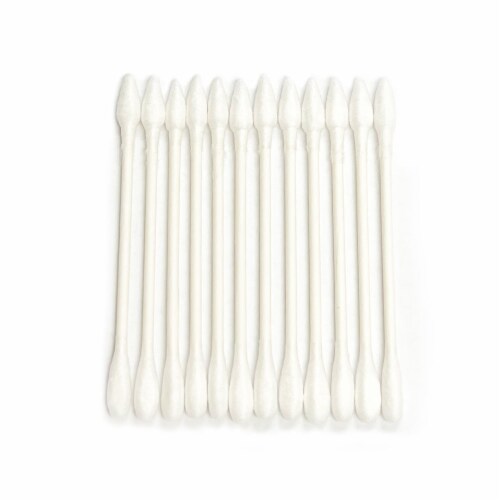 300 Ct Safety Cotton Swabs Double Tip Baby Ear Cleaning Pure Makeup Applicator Perspective: left