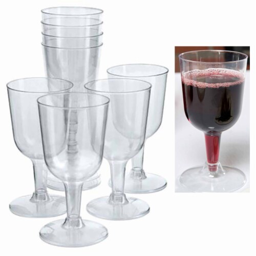 Elsjoy Set of 8 Acrylic Champagne Flutes, 6 Oz Unbreakable Champagne Glasses  Reu