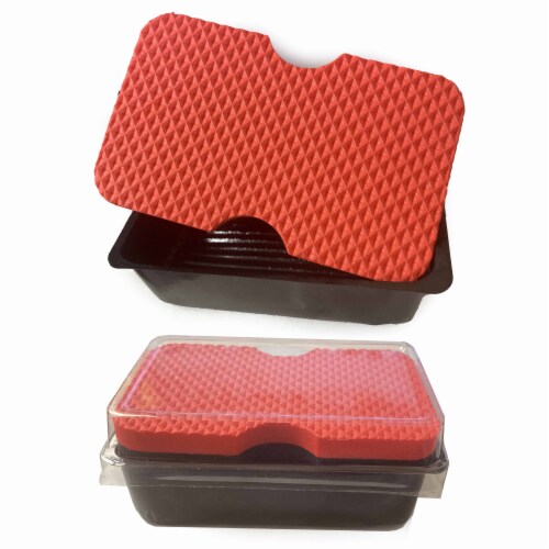 4 PC Express Shoe Shine Polish Sponges Instant Shine Leather Care Boots Protects Perspective: left