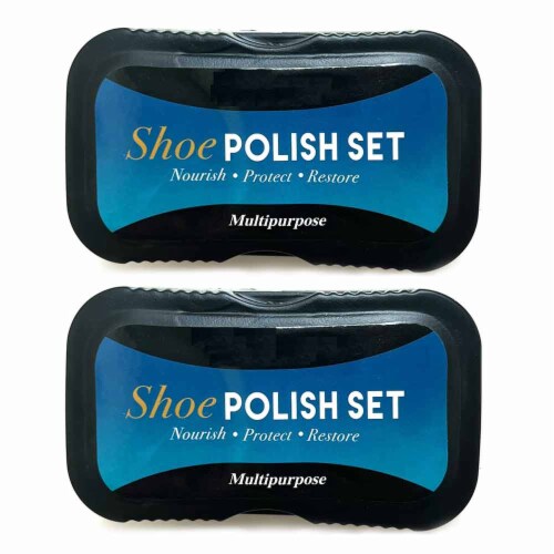 2 Pack Best Shoe Shine Sponge Polish Brush Boots Cleaner Shoe Polishing Sponges 1 Harris Teeter