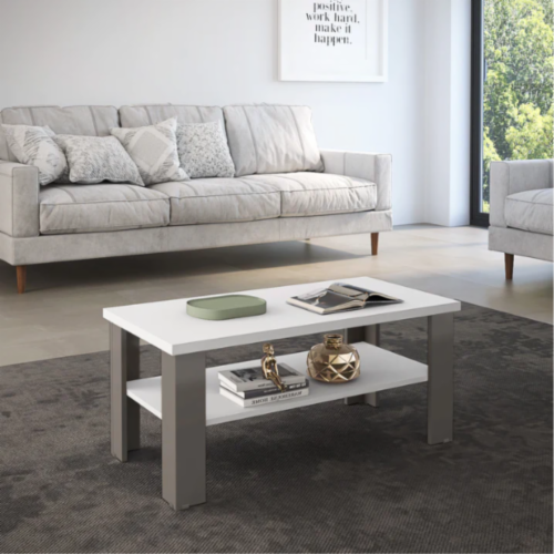 Modern Classic Rectangular Coffee Table, Living Room Sophisticated