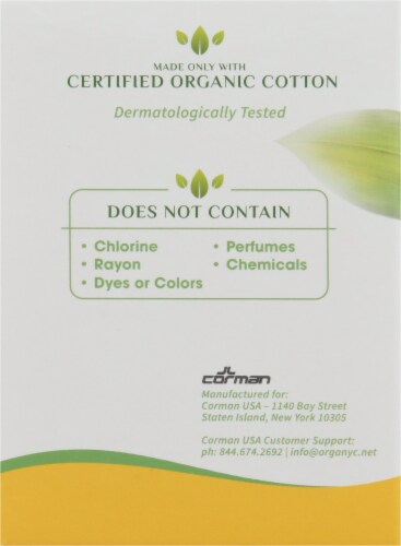 Organyc Regular Bio Based Compact Tampons Perspective: left