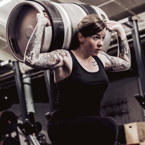 TRIBE WOD King Keg - 35-600 Lbs Sandbags for Strength & Cardio Training Perspective: left