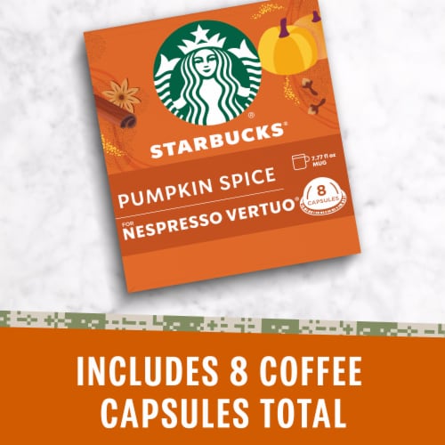 Starbucks By Nespresso Vertuo Pumpkin Spice Flavored Coffee Perspective: left