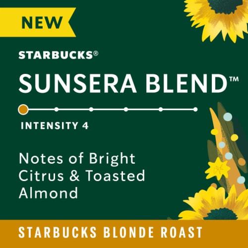 Starbucks by Nespresso Coffee Pods for Vertuo Machines Sunsera Blend Starbucks Blonde Roast Perspective: left