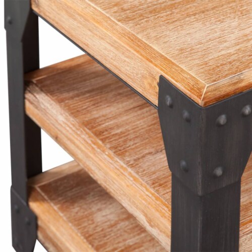 vidaXL 3 Piece Living Room Furniture Set Solid Acacia Wood Perspective: left