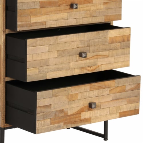 vidaXL Sideboard Reclaimed Teak Wood 23.6 x11.8 x29.5 Perspective: left