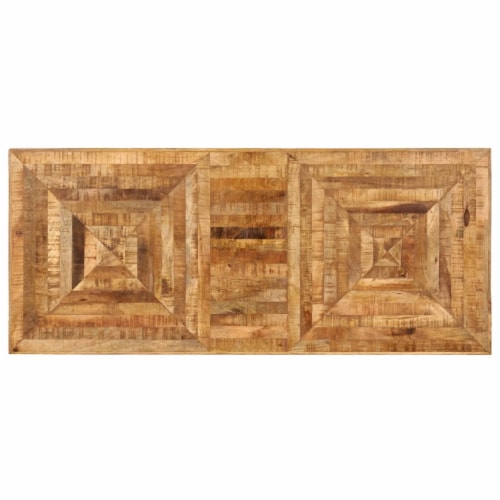 vidaXL Writing Table Solid Mango Wood 46.5 x19.7 x29.5 Perspective: left