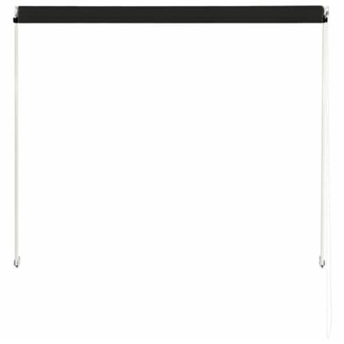 vidaXL Retractable Awning 59.1 x59.1 Anthracite Perspective: left