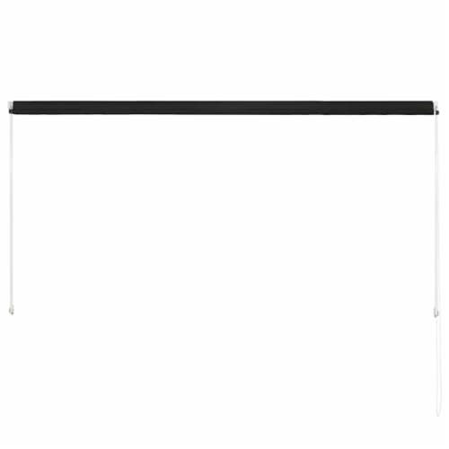 vidaXL Retractable Awning 98.4 x59.1 Anthracite Perspective: left