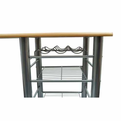 Kitchen/Breakfast Bar/Table and Chairs Set Wood Perspective: left
