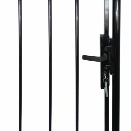Single Door Fence Gate with Spear Top 39 W x 67 H, 39.4