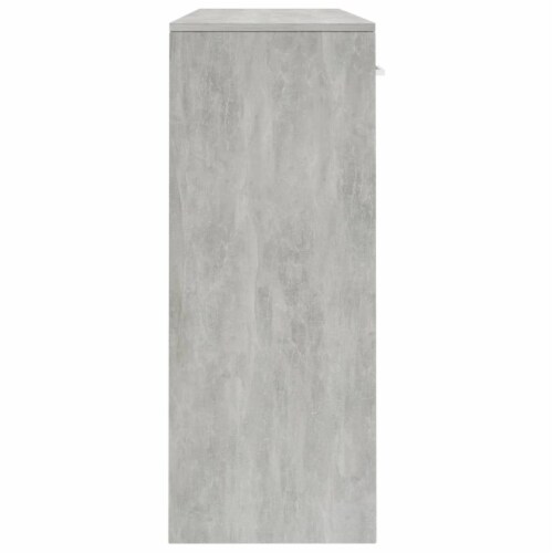 vidaXL Sideboard Concrete Gray 43.3 x11.8 x29.5 Engineered Wood Perspective: left