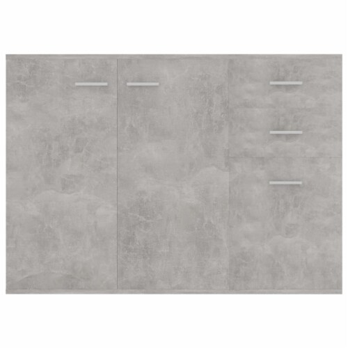 vidaXL Sideboard Concrete Gray 41.3 x11.8 x29.5 Engineered Wood Perspective: left