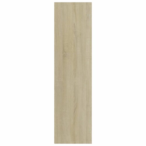 vidaXL 3-Tier Book Cabinet Sonoma Oak 23.6 x11.8 x44.9  Engineered Wood Perspective: left