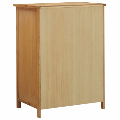 vidaXL Wardrobe 29.9 x20.5 x41.3 Solid Oak Wood Perspective: left