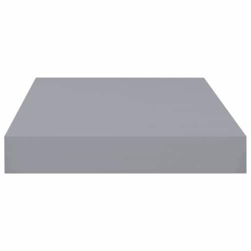 vidaXL Floating Wall Shelves 4 pcs Gray 15.7 x9.1 x1.5 MDF Perspective: left