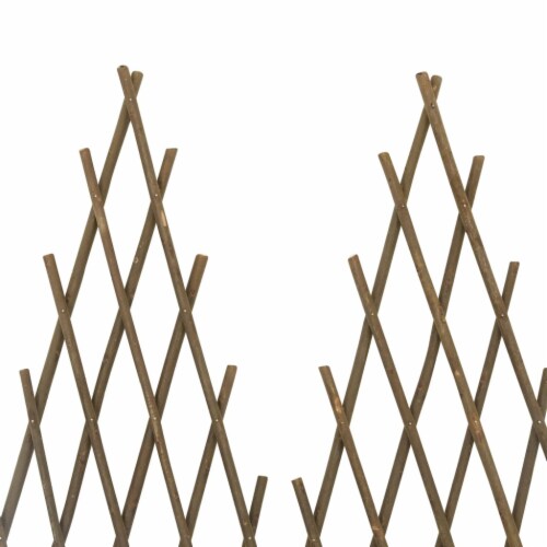vidaXL Garden Trellis Fences 5 pcs 66.9 x29.5 Willow Perspective: left