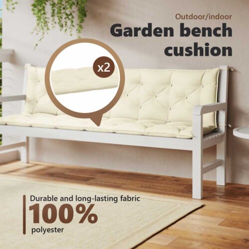 Vidaxl Cushion For Swing Chair Cream White 78.7  Fabric Perspective: left