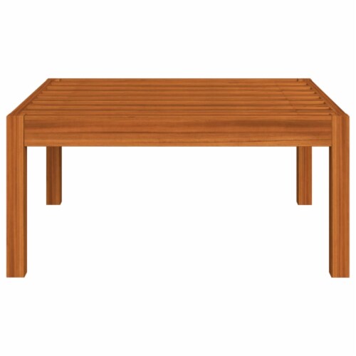 Vidaxl Patio Footstool With Cushion Solid Acacia Wood Perspective: left