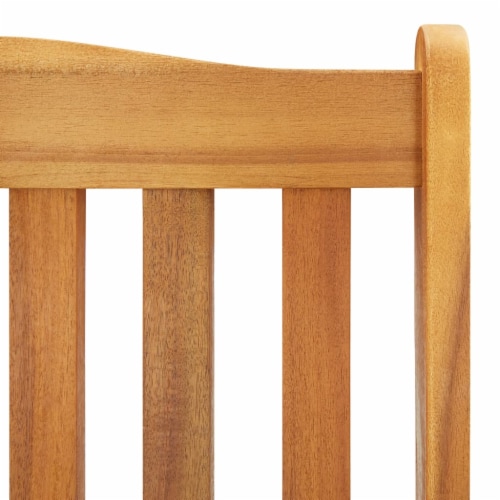 vidaXL Rocking Chair with Cushions Solid Acacia Wood Perspective: left