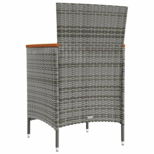Poly rattan sales dining chairs