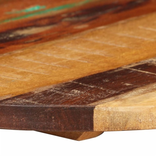 vidaXL Table Top Ø19.7 x(0.59 -0.63 ) Solid Reclaimed Wood Perspective: left
