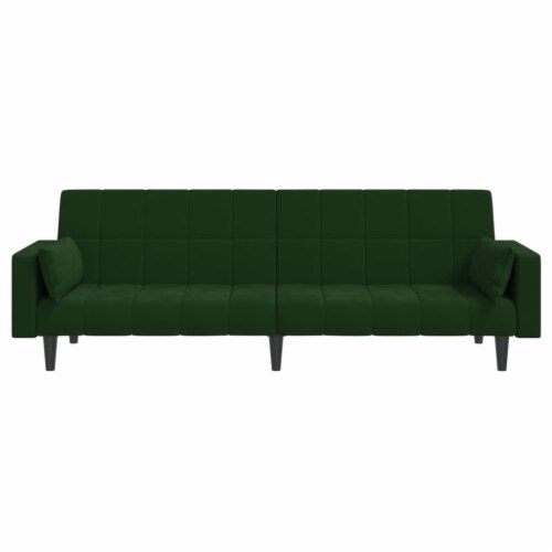 Green shop velvet futon