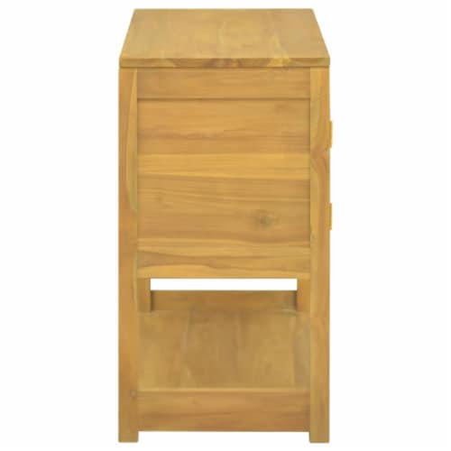 vidaXL Bathroom Cabinet 33.5 x15.7 x29.5 Solid Wood Teak Perspective: left